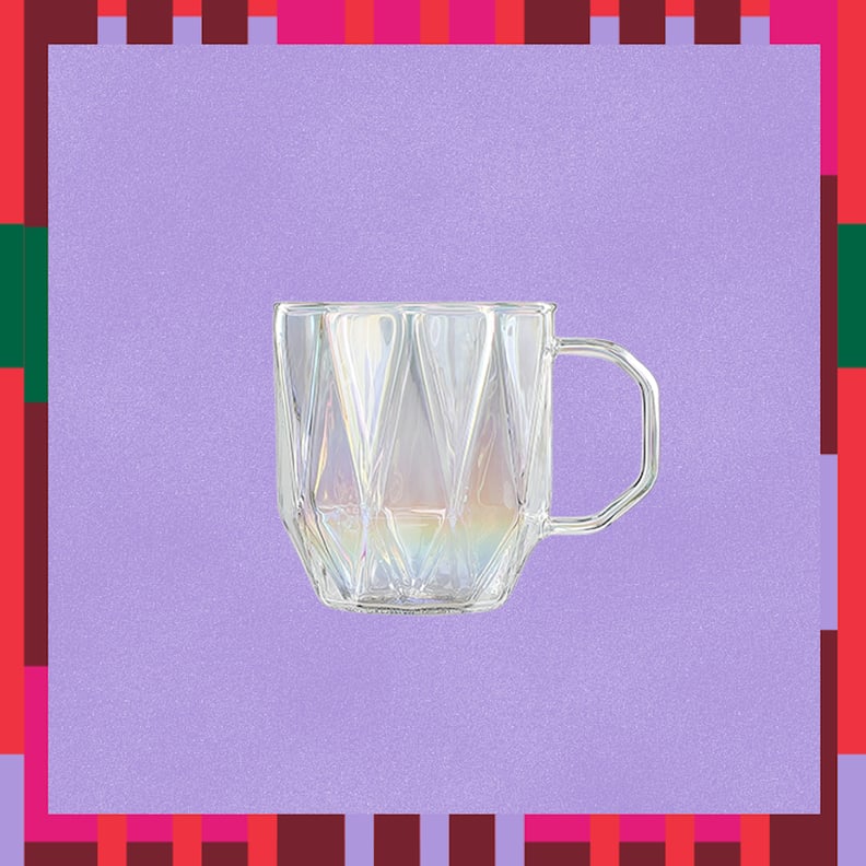 Starbucks Holiday Geometric Rainbow Glass Mug