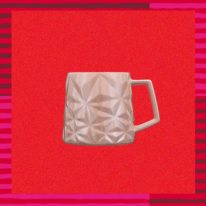 Starbucks Holiday Peppermint Pink Prism Mug